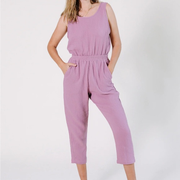 Poplinen Jameela Organic Cotton Jumpsuit - Grey - Size 1X - Like new - Picture 5 of 16